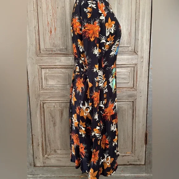 NWT Desigual Animal Print Long Sleeve Dress US10 - Picture 3 of 6